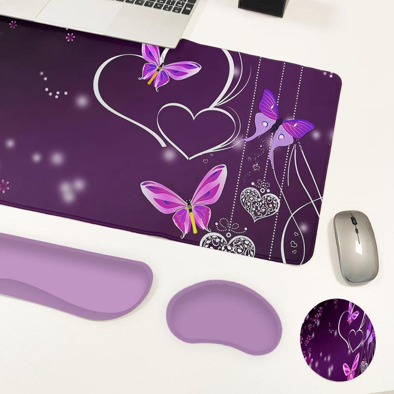 CIFBUY ชุดแผ่นรองเมาส์ 4-in-1  - Tradescantia Purple บทวิจารณ์และราคา