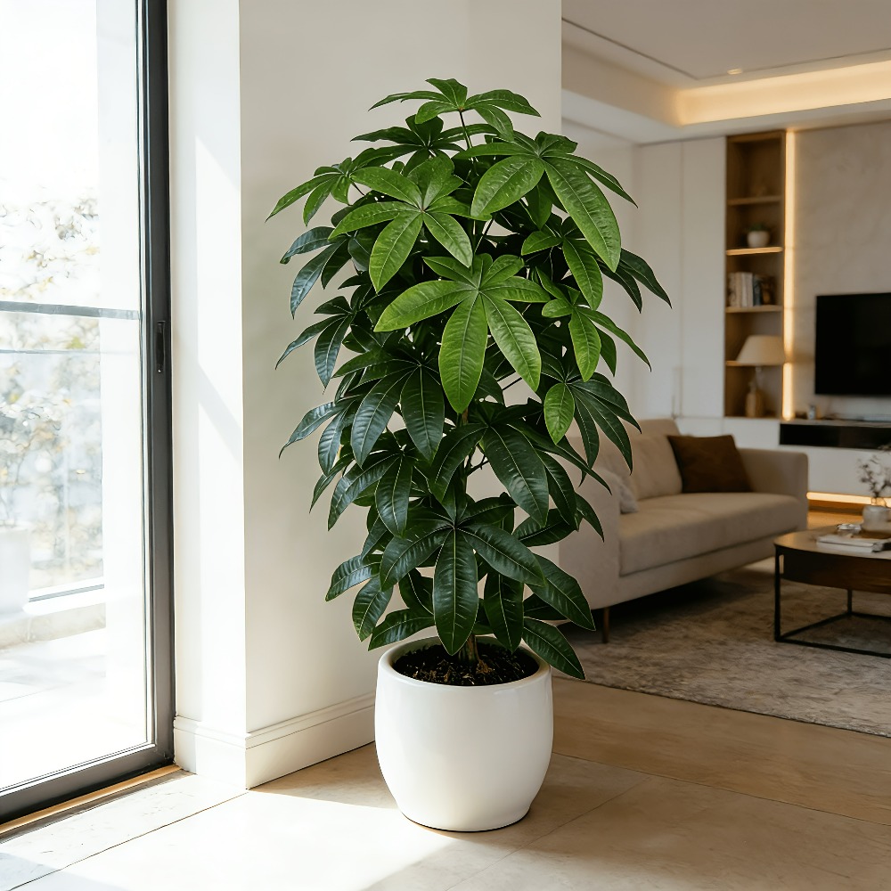 ต้นไม้เงินประดิษฐ์พัชรีรา อควา - Ficus Lyrata Tree บทวิจารณ์และราคา